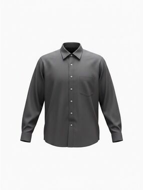 Hugo Boss Men's Charcoal Dress Shirt, 100% Cotton 16.5